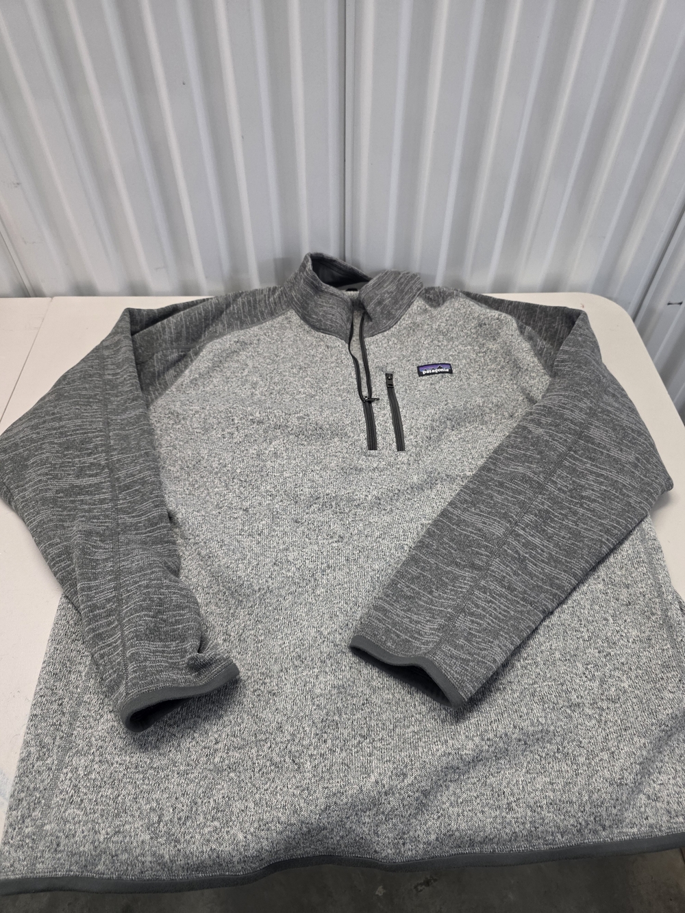 PATAGONIA Mens Better Sweater 1/4 Zip Fleece Two Tone Gray Men's Size 3XL